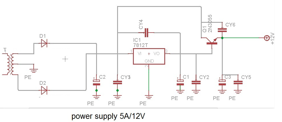 Skema Power Supply 12V