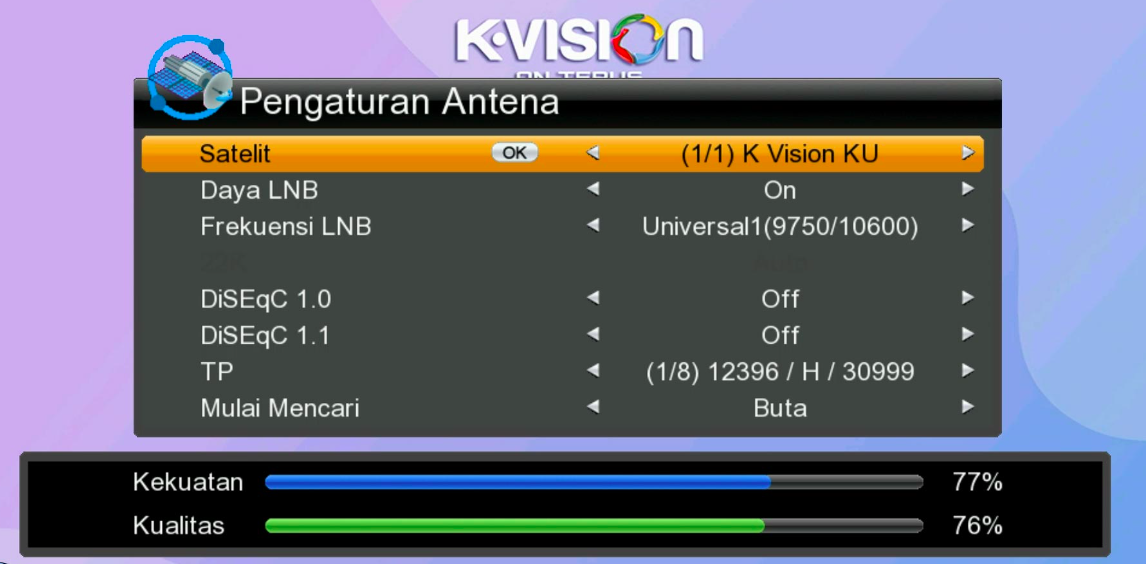 Cara Mencari Siaran K Vision yang Hilang