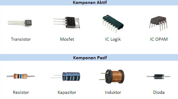 Pengertian Komponen Elektronika Aktif dan Pasif