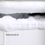 cara membersihkan bunga es pada kulkas