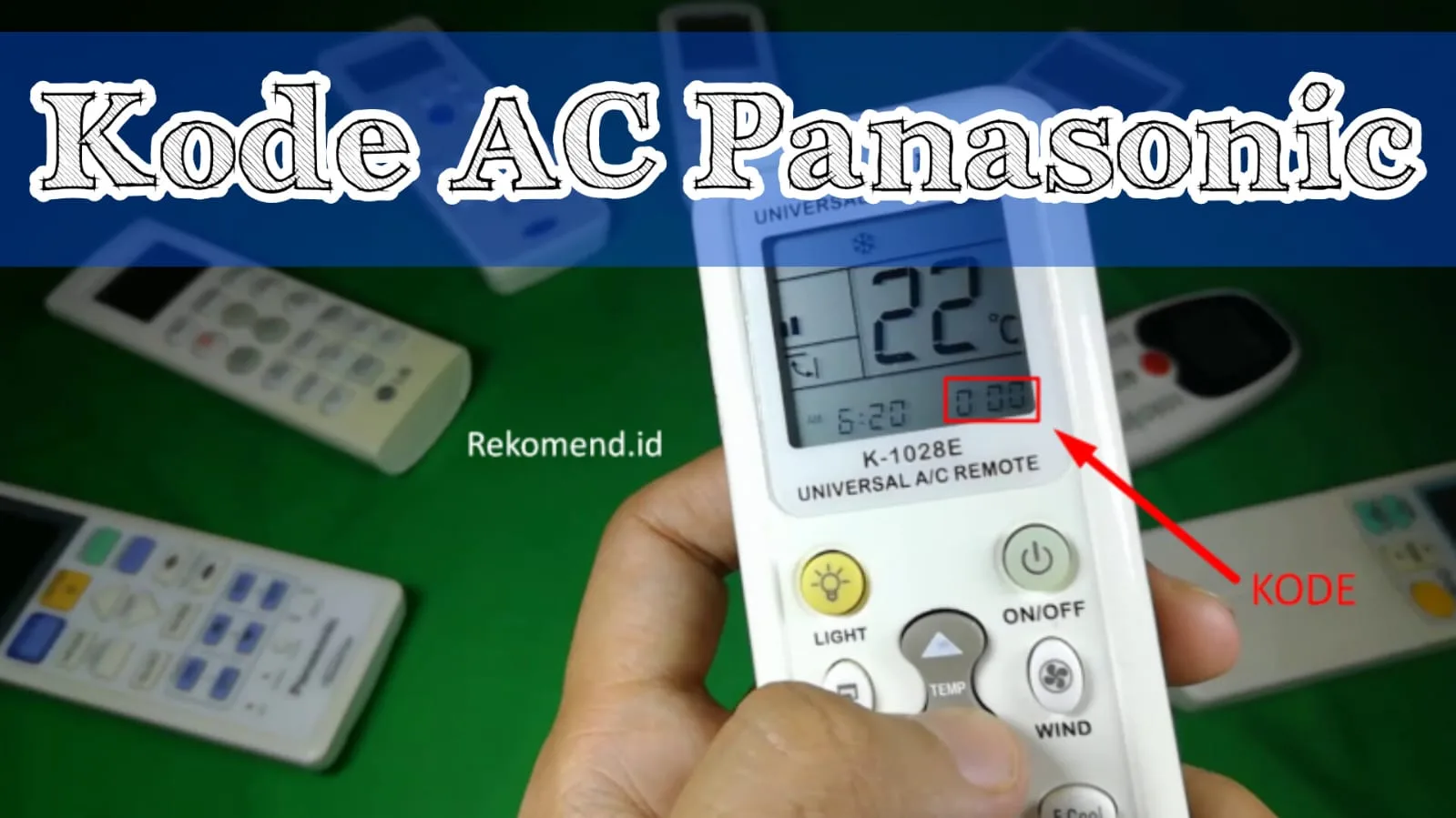 Kode Remote AC Panasonic
