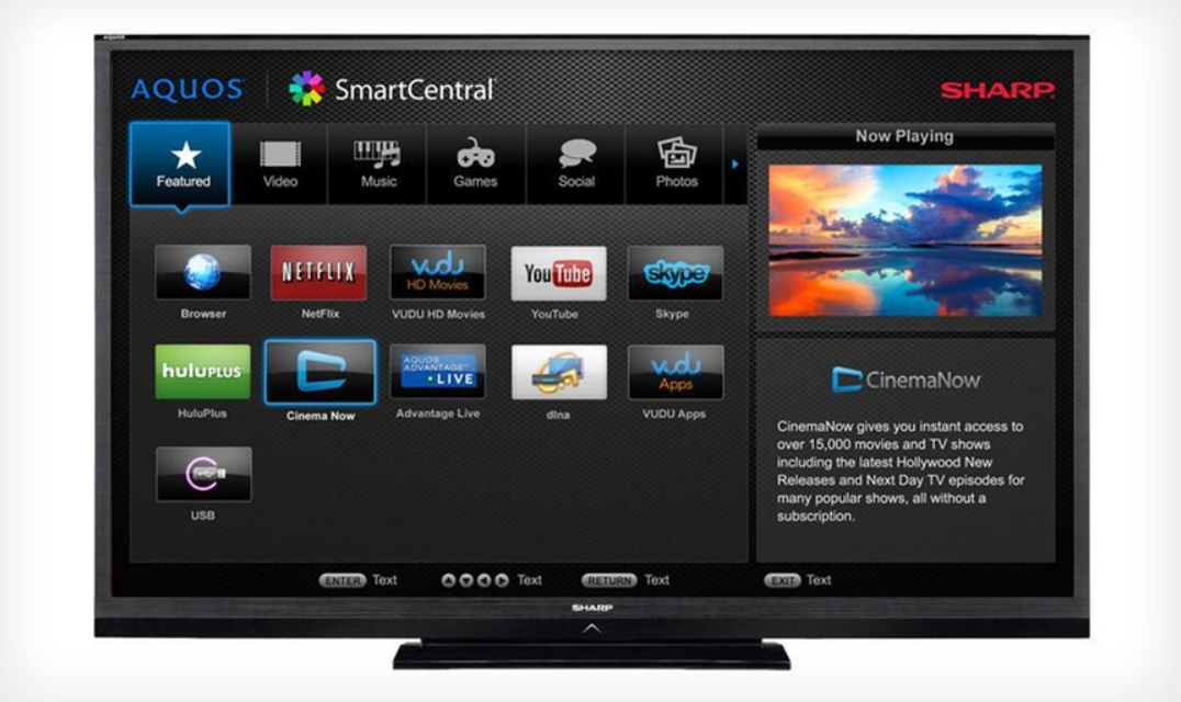 cara menghidupkan tv sharp aquos tanpa remote