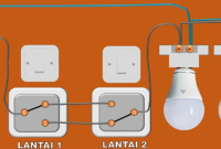 saklar tukar 2 lampu