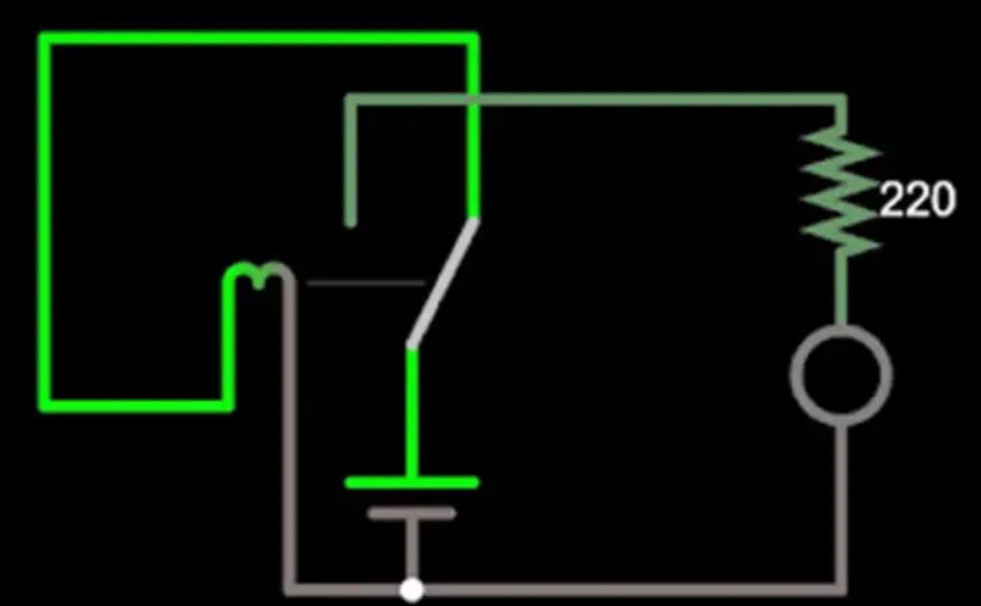 fase awal Cara Membuat 1 Lampu LED Berkedip