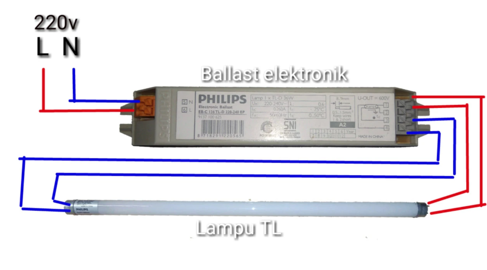 Rangkaian Lampu TL LED Philips