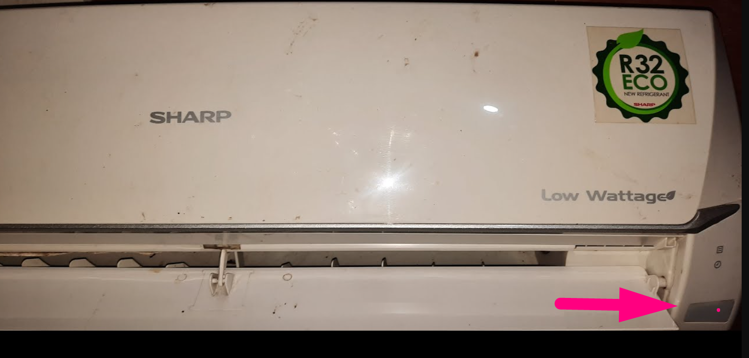 Lampu indikator ac sharp warna merah
