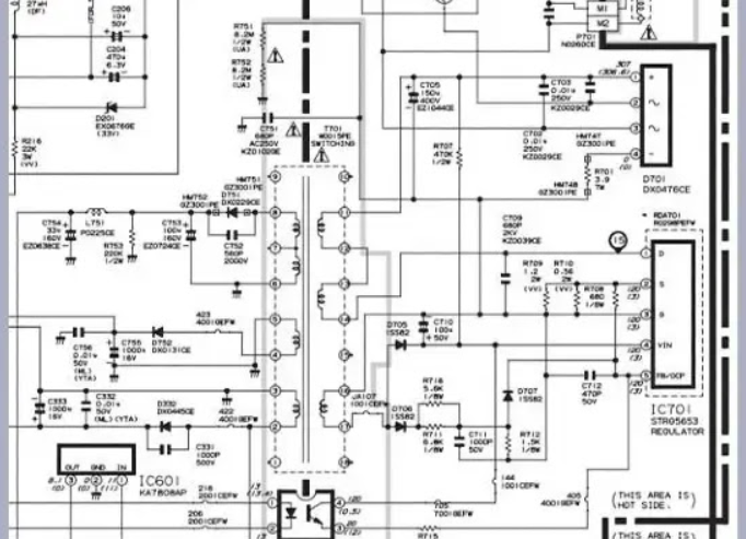 Skema Regulator TV Sharp STR g5653