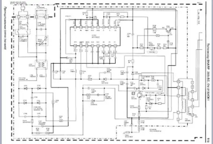 Skema Regulator TV Sharp TEA2261