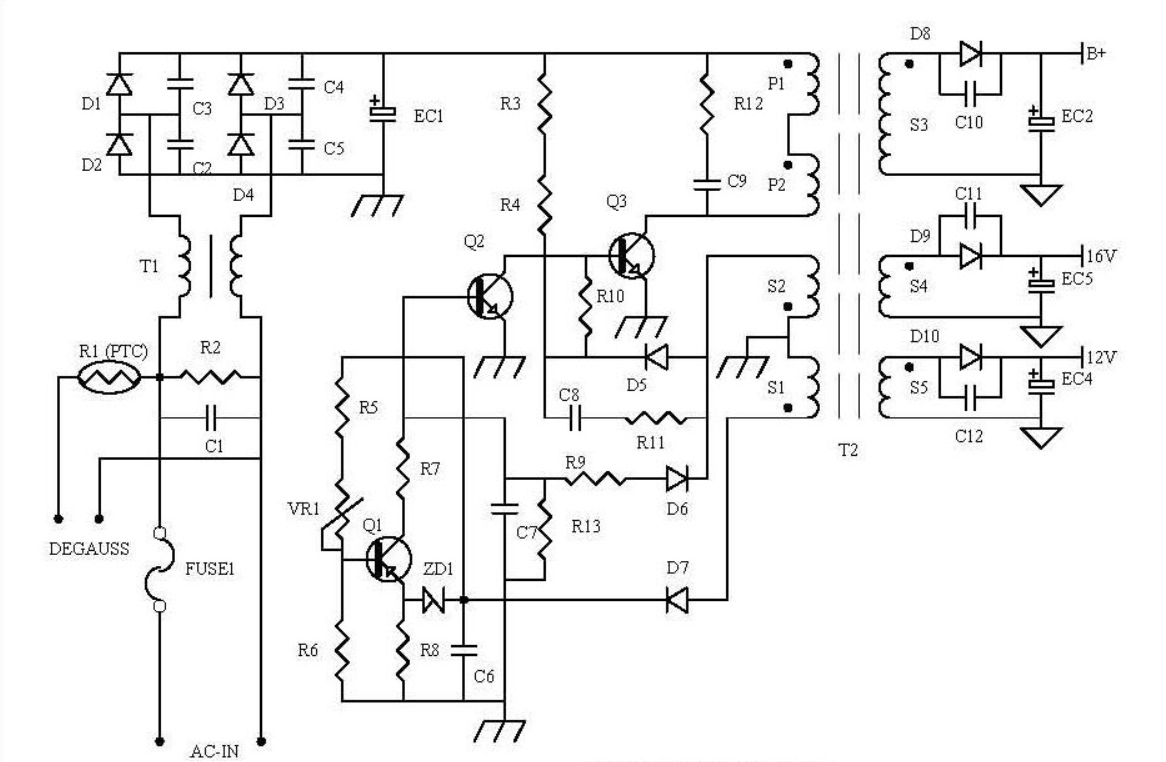 Diagram Skema Power Supply Mesin Cuci Polytron