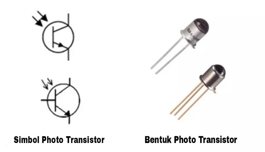 Bentuk dan Simbol Photo Transistor