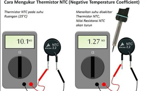Cara Mengukur Thermistor NTC (Negative Temperature Coefficient)