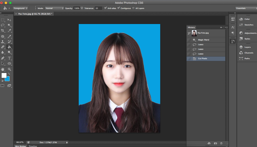 Tutorial Cara Ganti Warna Background di Photoshop CS6 Lengkap