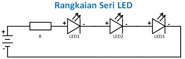 Cara Merangkai Lampu LED Rangkaian Seri LED dan Rangkaian Paralel LED