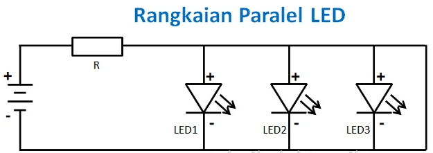 Cara Merangkai Lampu LED Rangkaian Seri LED dan Rangkaian Paralel LED