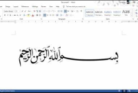 Cara Membuat Tulisan Arab di Word
